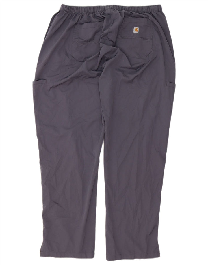 Carhartt Pantalon cargo droit pour homme Petite Taille L W34 L28 Gris Polyester
