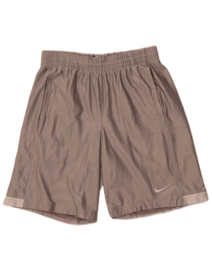 Short de sport Nike pour hommes, petit, gris, polyester
