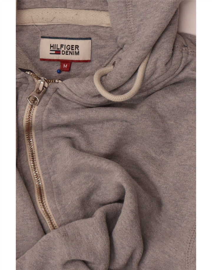 Tommy Hilfiger Pull à Capuche Zippé Homme Gris Moyen