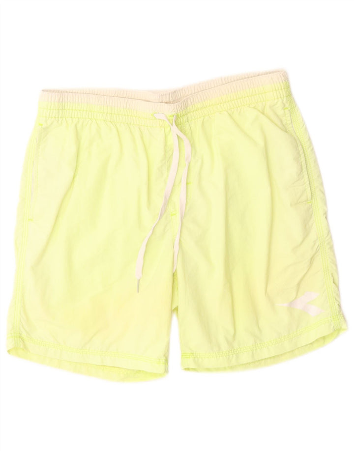 Diadora Short De Bain Polyamide Jaune Moyen Homme
