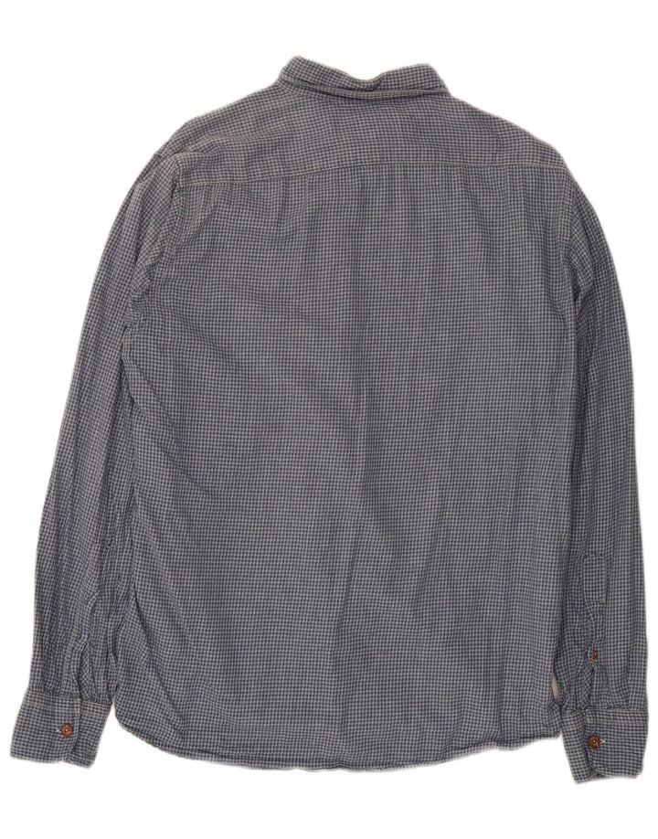 Replay Chemise Flanelle Homme Grand Bleu Vichy Coton