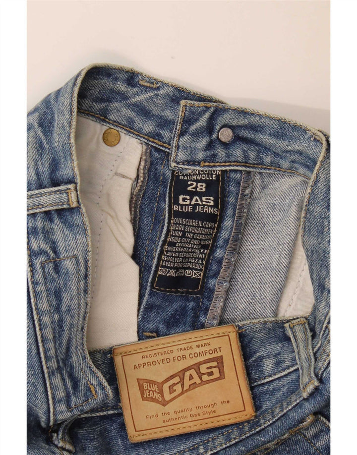Gas Short En Jean Femme W28 Bleu Moyen Coton