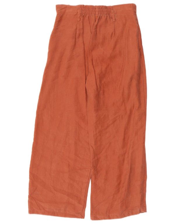 Zara Pantalon décontracté à jambe large pour fille 11-12 ans W26 L21 Orange