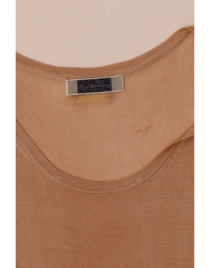 Perte by Krizia Débardeur pour femme UK 14 Beige moyen