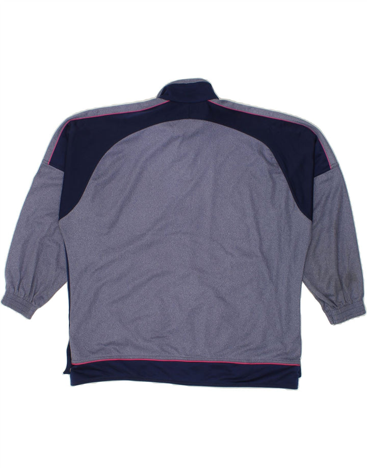 DIADORA Womens Tracksuit Top Jacket UK 14 Medium Blue Colourblock Vintage Diadora and Second-Hand Diadora from Messina Hembry 
