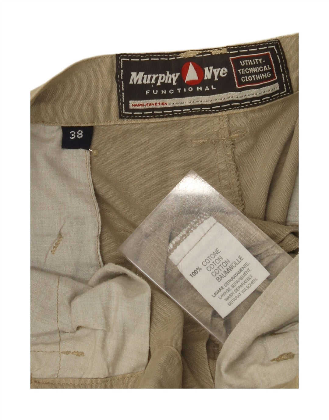 MURPHY & NYE Short Cargo Homme W38 XL Coton Beige