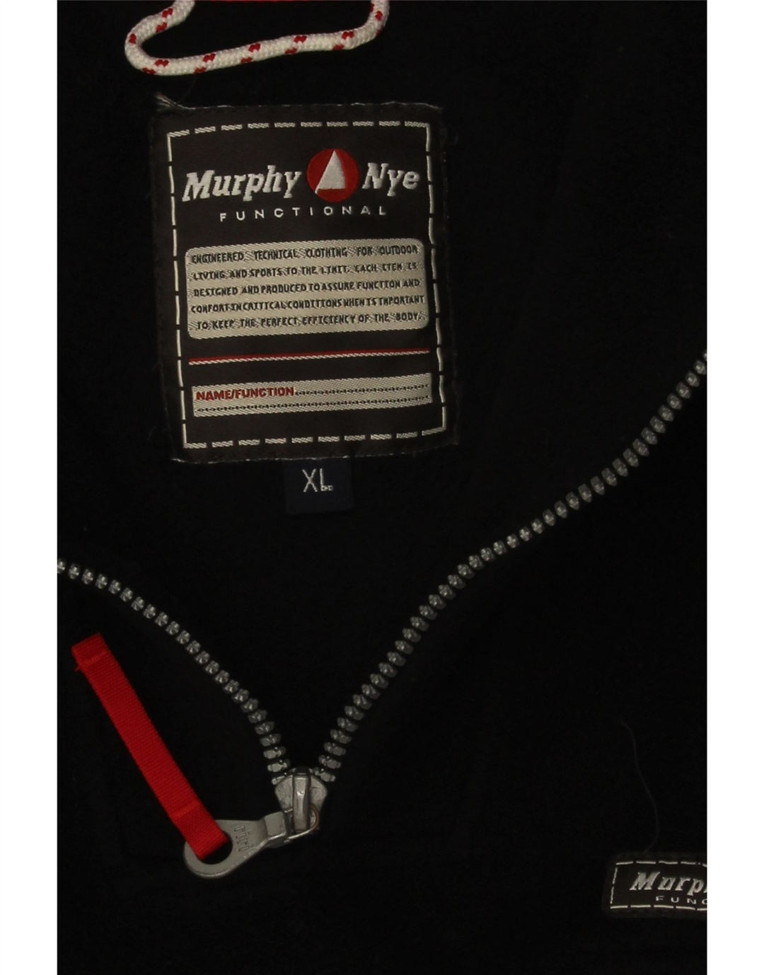 Murphy & Nye Pull polaire à col zippé pour homme XL Noir Polyester