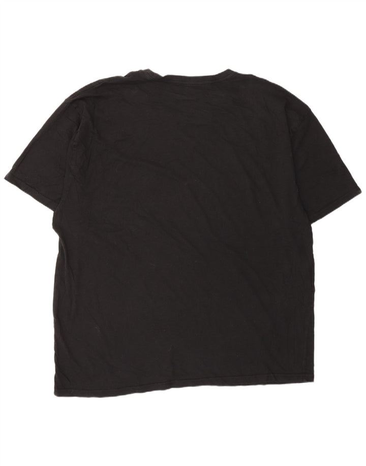 HURLEY T-Shirt Graphique Homme Top XL Noir Coton