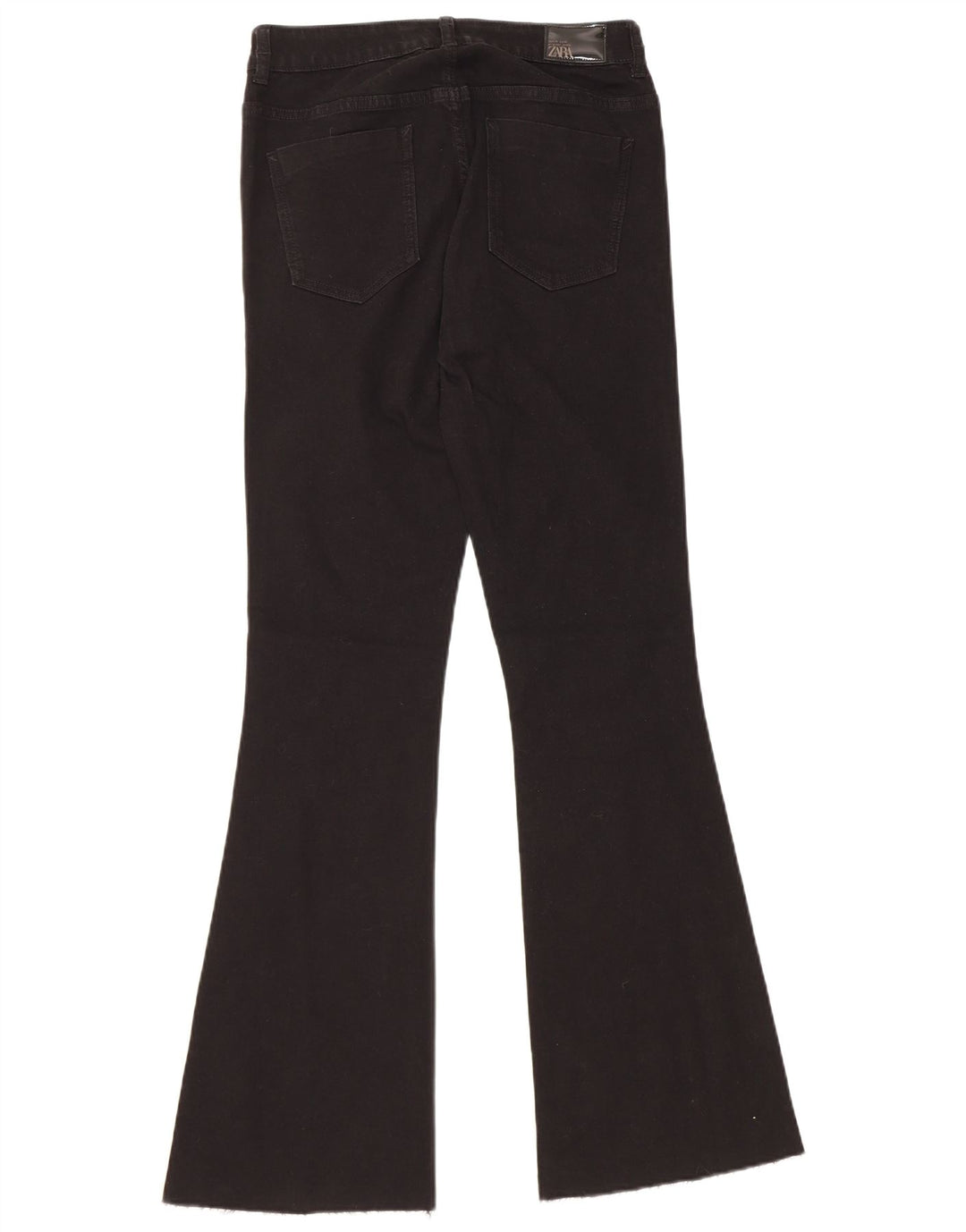 Zara Jean évasé femme EU 38 Small W28 L31 coton noir