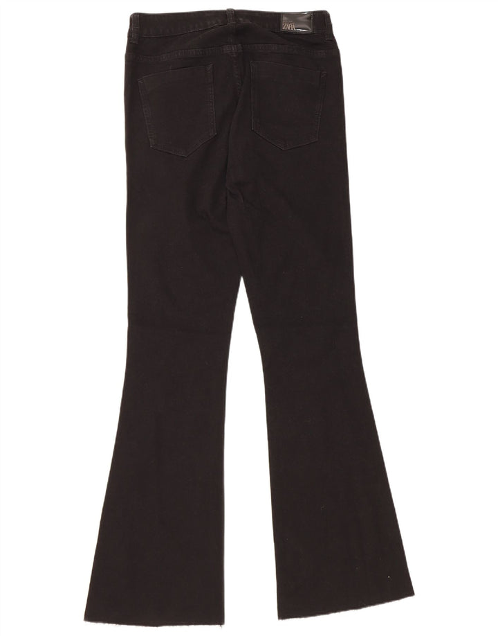 Zara Jean évasé femme EU 38 Small W28 L31 coton noir