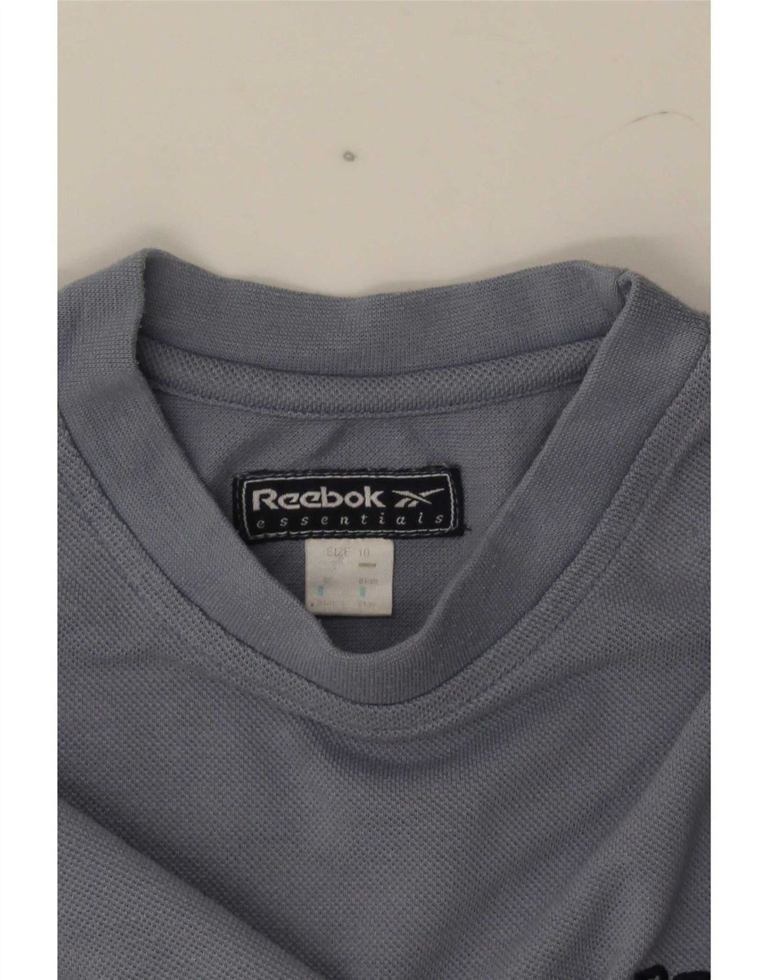 Reebok T-shirt court pour femme UK 10 Small Gris