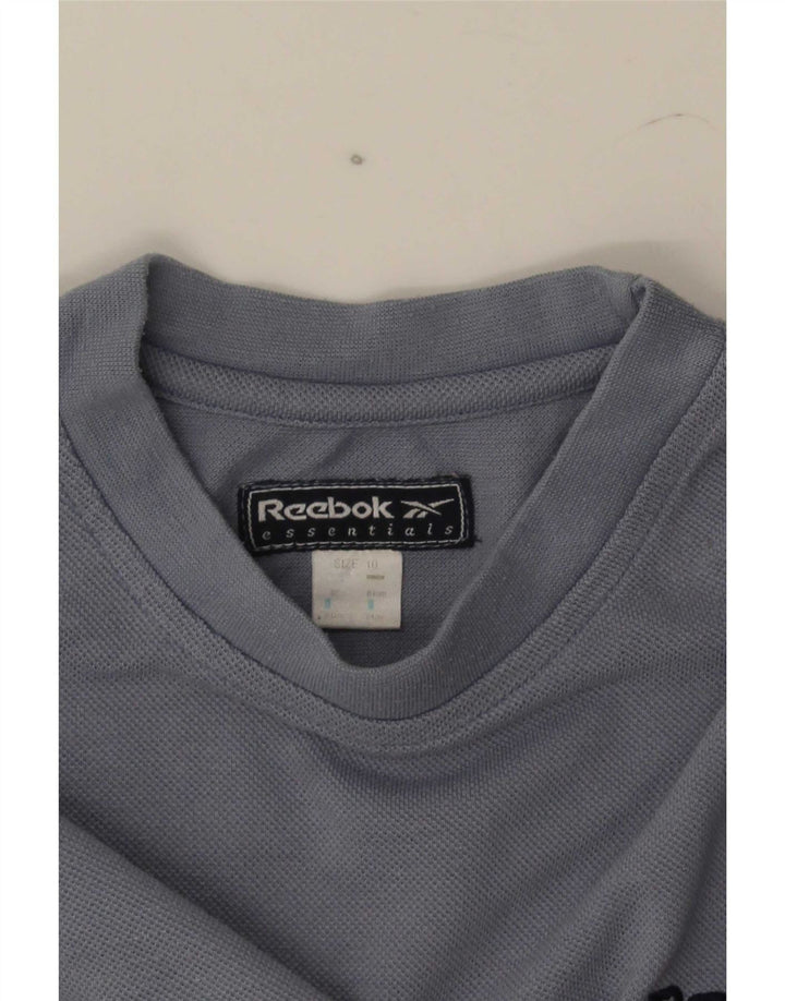 Reebok T-shirt court pour femme UK 10 Small Gris
