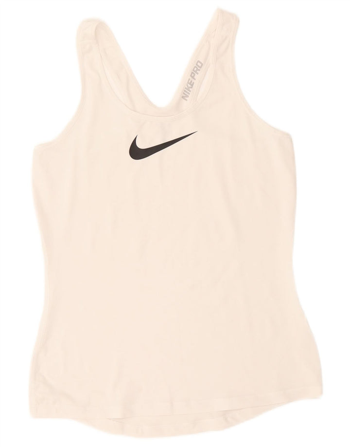 Nike Dri Fit Graphic Débardeur pour femme UK 14 Grand Blanc