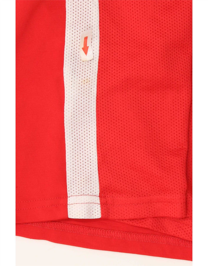 Nike Hommes Dri Fit T-Shirt Haut Rouge Moyen Polyester