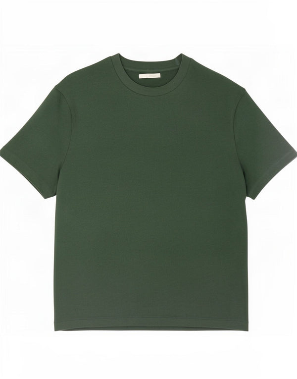 Zara T-Shirt Homme Haut Large Vert