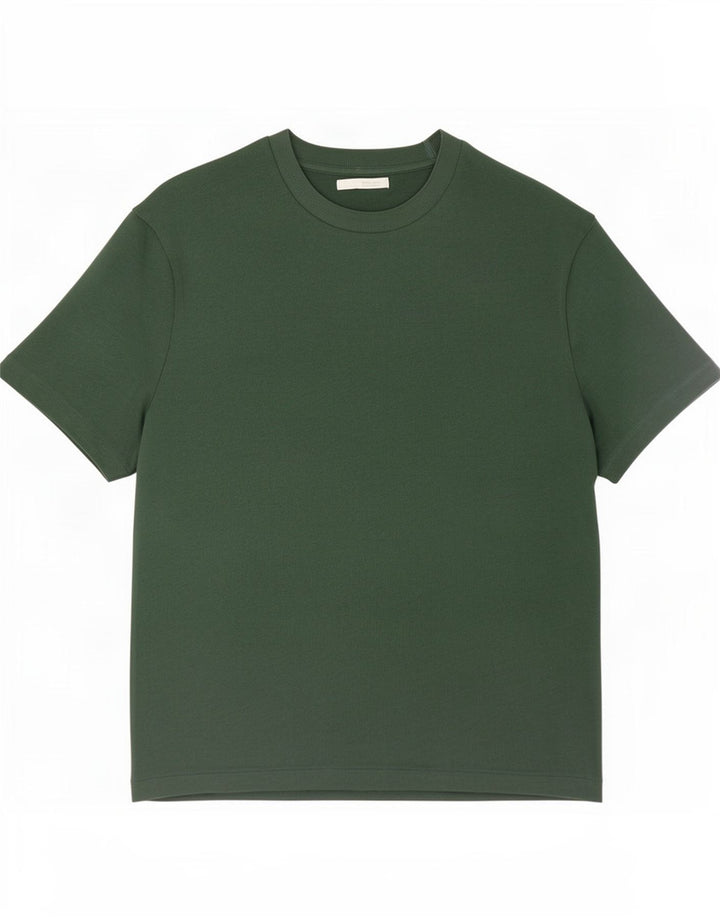 Zara T-Shirt Homme Haut Large Vert