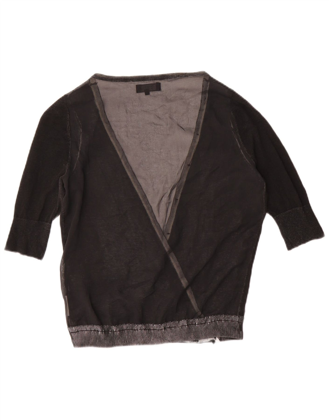 Guess Cardigan à manches 3/4 pour femme Gris moyen UK 12