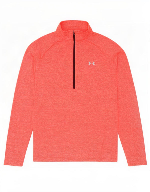Under Armour Haut de Survêtement Heat Gear Pullover XL Homme Orange Moucheté