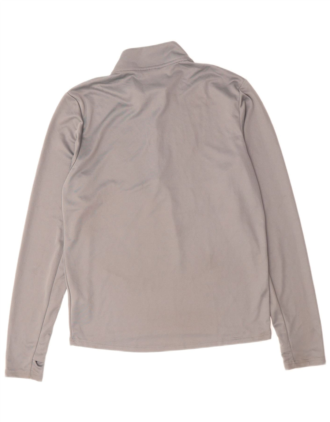 NIKE Haut de survêtement Dri Fit à col zippé pour homme Petit gris Polyester