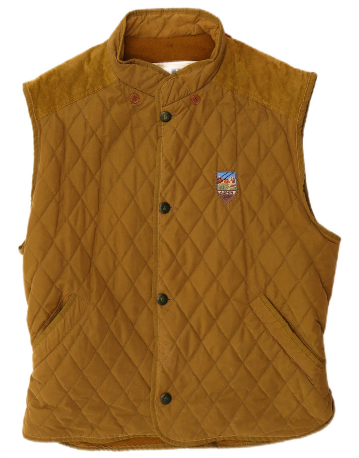 CASUCCI Gilet matelassé pour homme UK 40 Large Beige