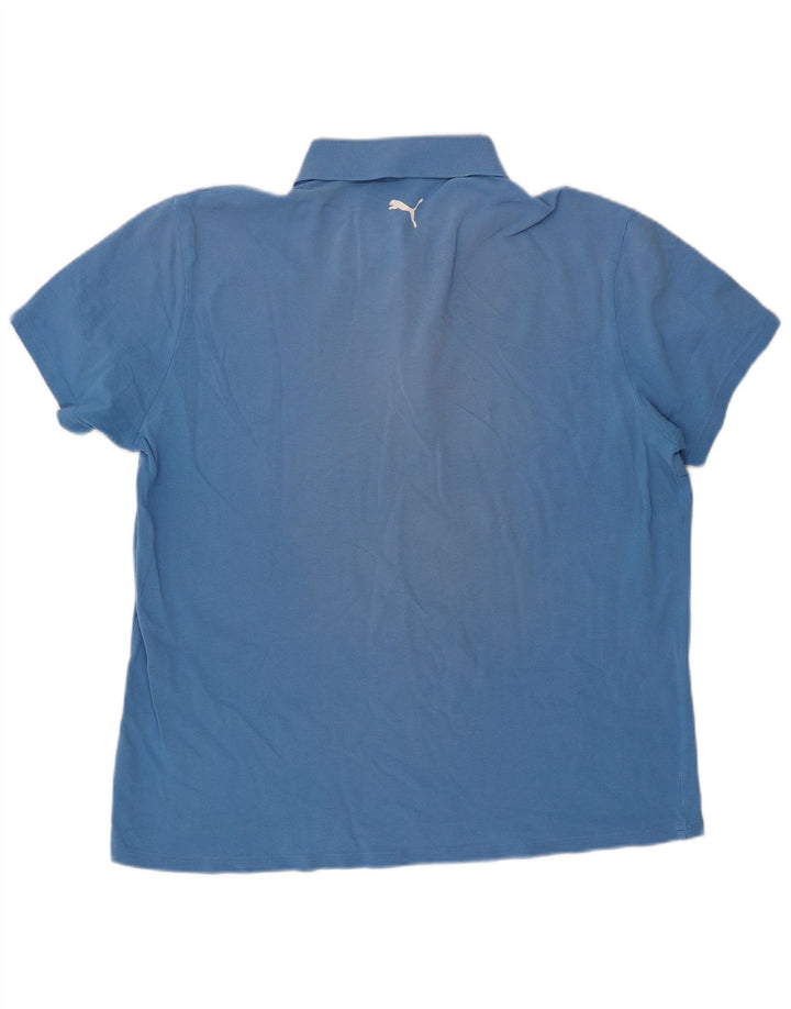 PUMA Polo Homme XL Bleu Coton