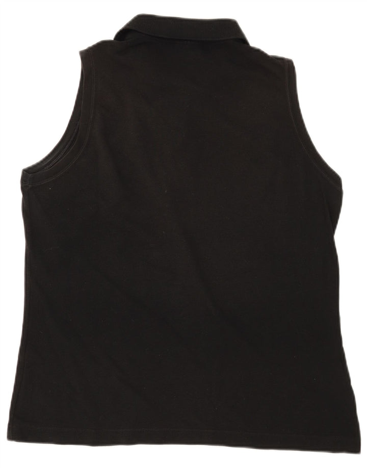 Lacoste Polo sans manches femme taille 48 XL noir