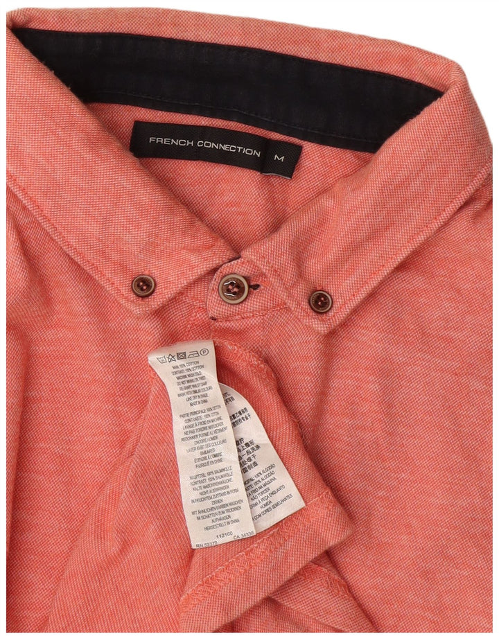 French Connection Polo Homme Rose Moyen Moucheté Coton