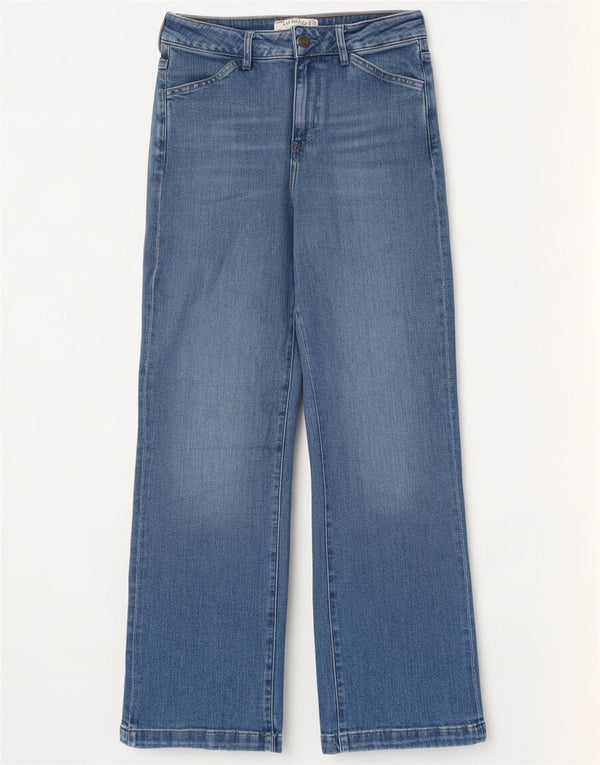 Fat Face Jean Elise jambe large pour femme UK 10 Small W28 L30 Bleu Coton