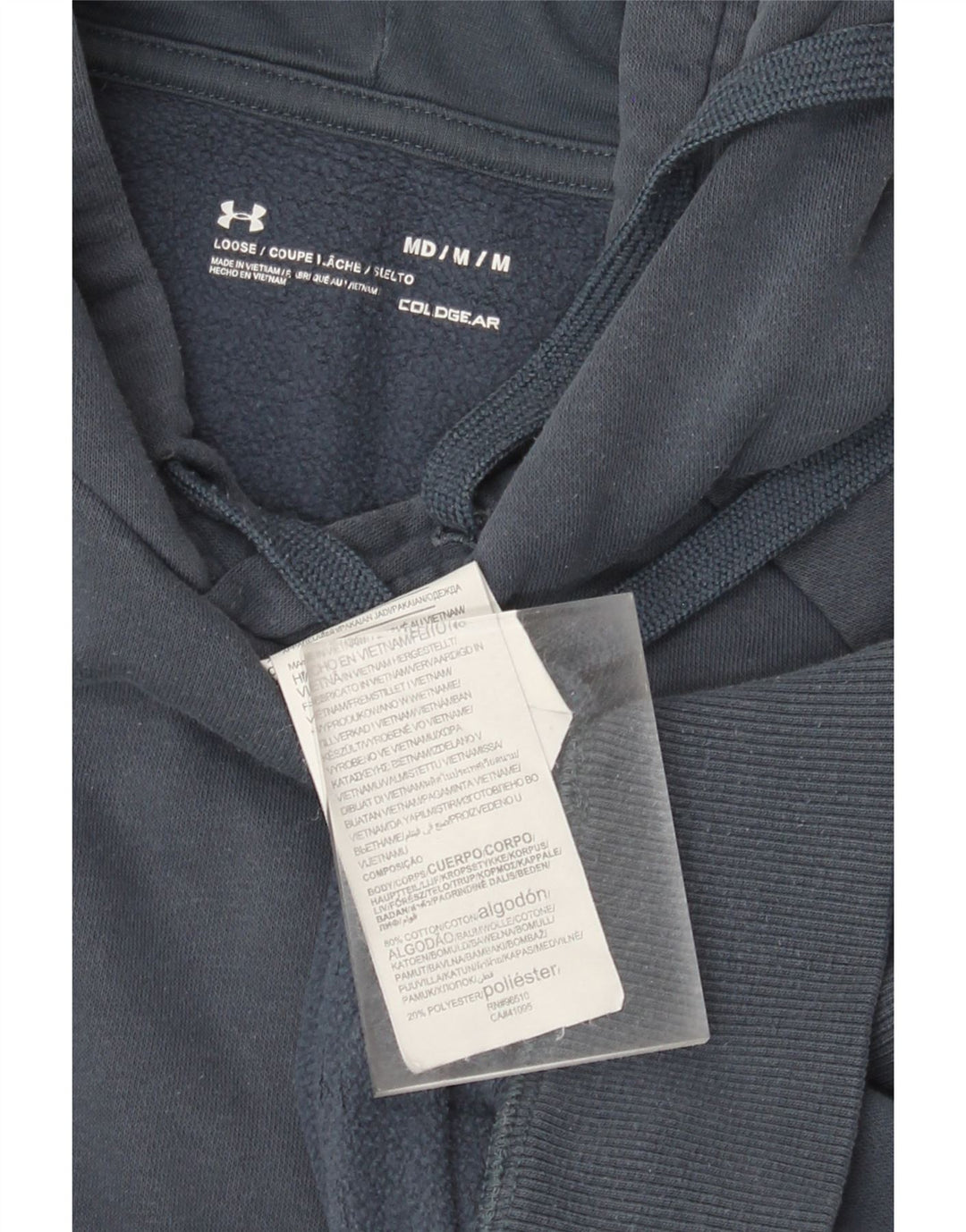 Under Armour Sweat à capuche pour homme en coton bleu marine moyen