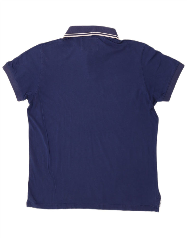 Woolrich Polo Homme Large Bleu Marine Coton