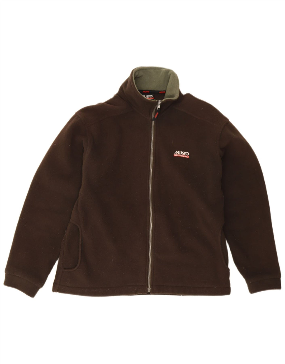 Musto Veste polaire pour femme UK 12 Marron moyen Polyester