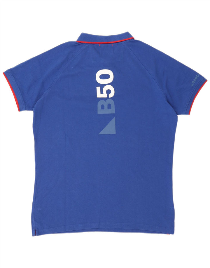 Slam Polo Graphique Homme XL Bleu Coton