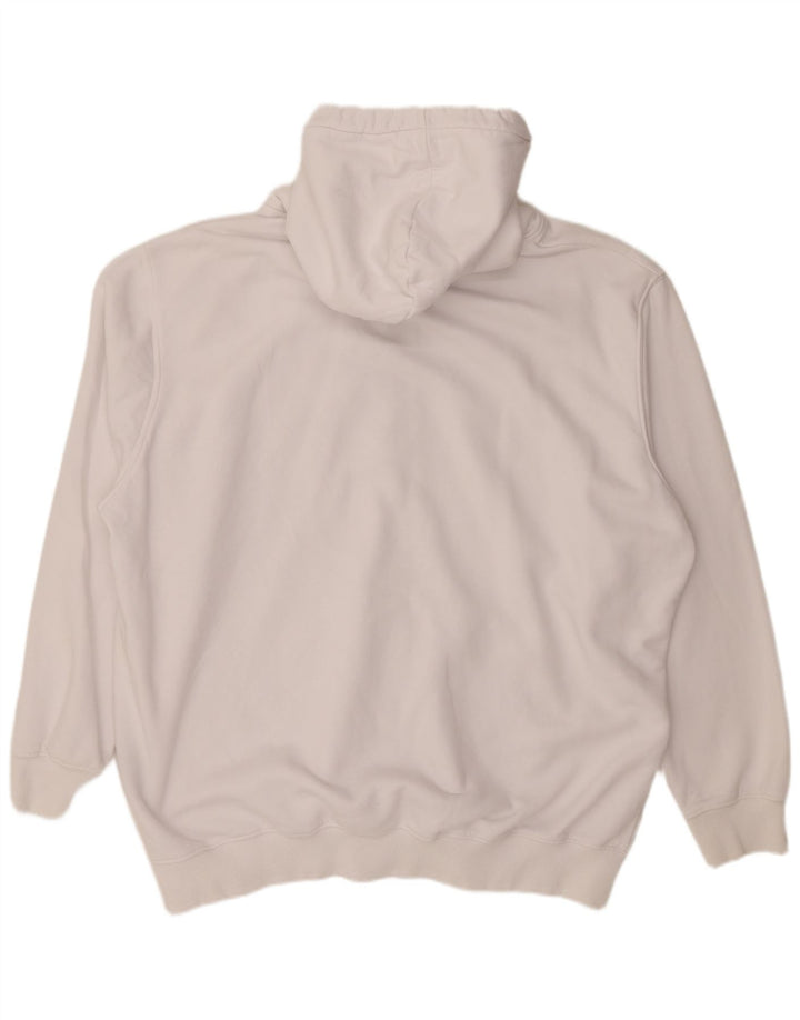 ALPHA INDUSTRIES Pull à capuche zippé graphique pour homme 4XL en coton blanc