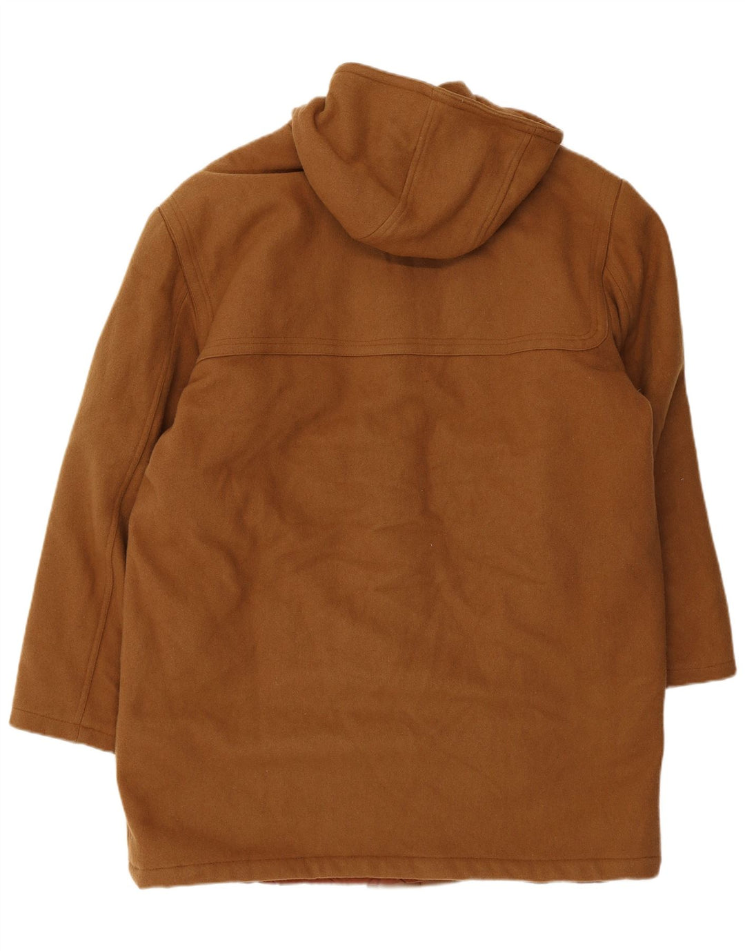 Faciba Duffle Coat À Capuche Homme IT 50 Large Laine Marron