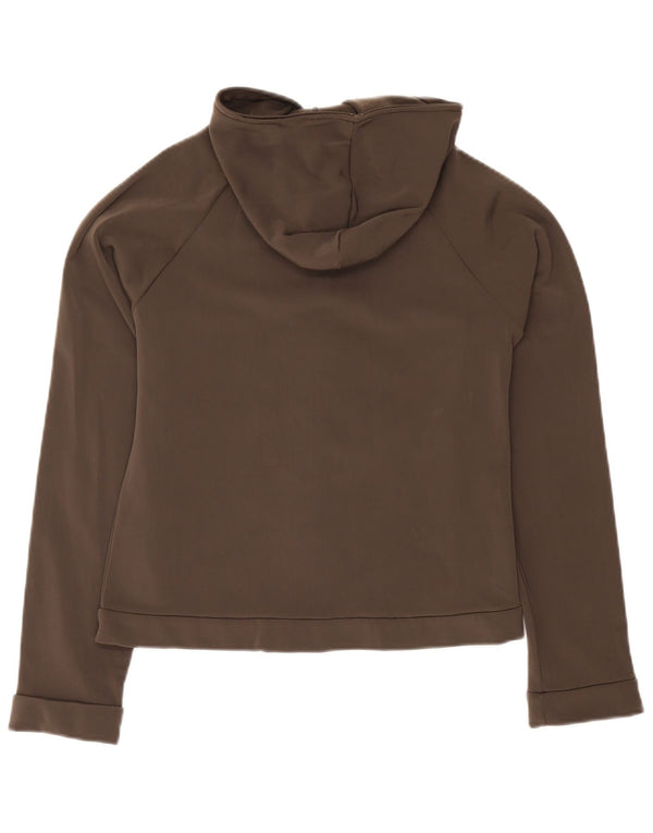 Fila Pull à capuche zippé pour femme UK 12 Marron moyen