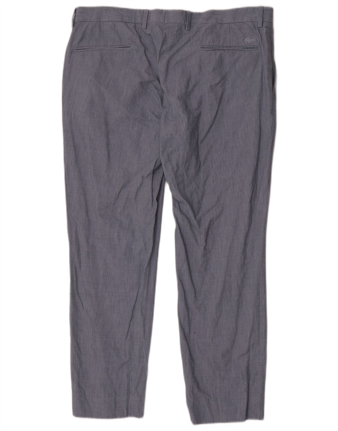 Lacoste Pantalon de costume slim homme W36 L28 Bleu Coton