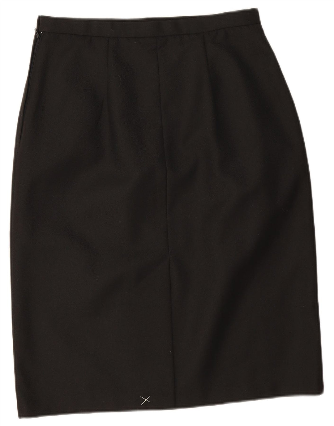 jupe crayon femme vintage UK 14 Moyen W28 Polyester Noir