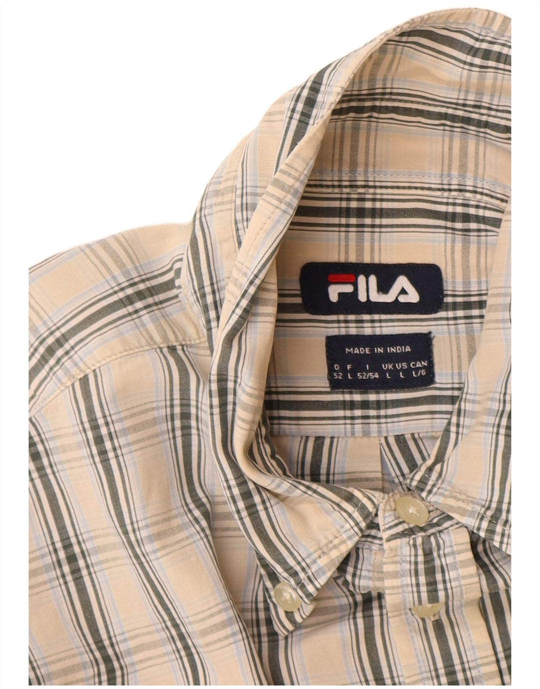 Fila Chemise Homme Large Beige Coton