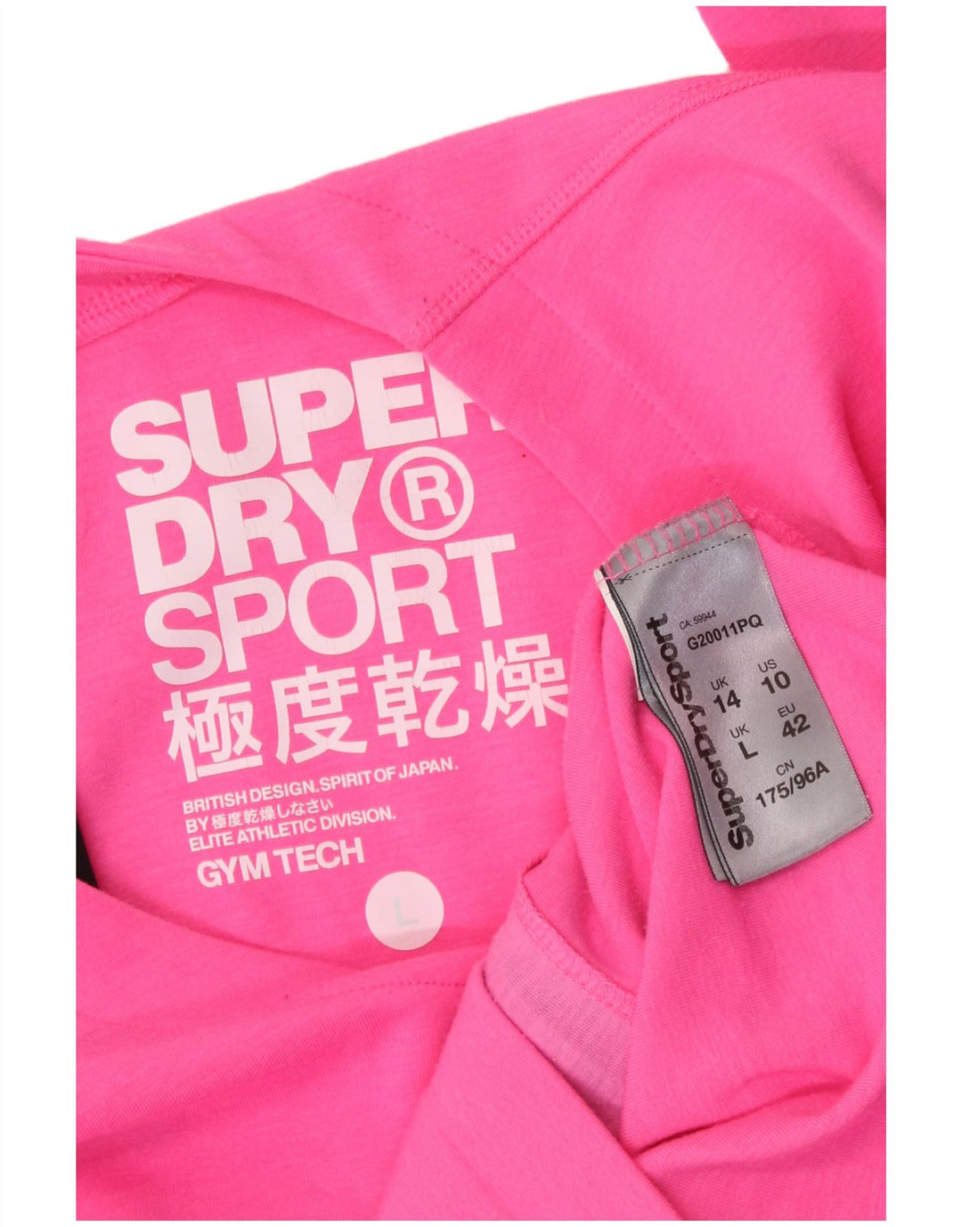 SUPERDRY Sweat-shirt Femme UK 14 Large Rose Polyester