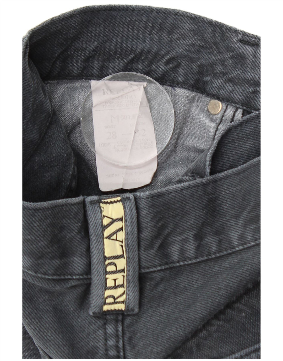 Replay Jean droit homme W28 L32 gris coton