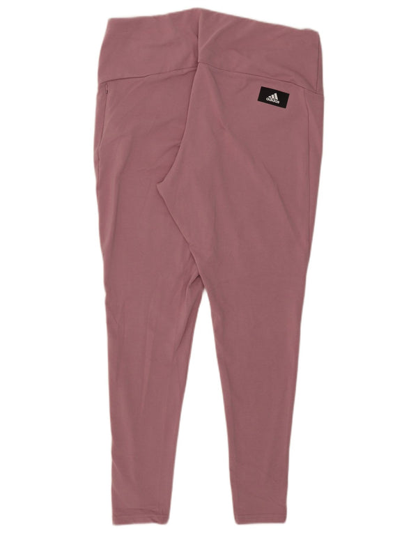 Adidas Legging graphique pour femme UK 24/26 2XL Rose Coton
