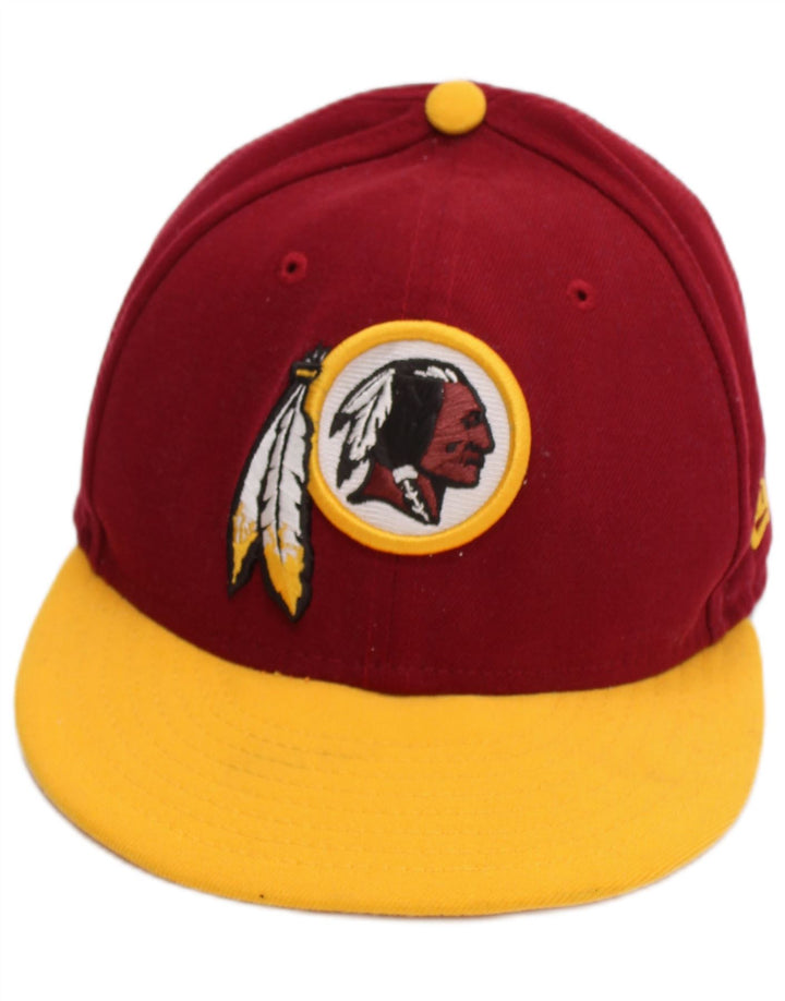 New Era Casquette de baseball graphique pour homme en polyester color block bordeaux moyen