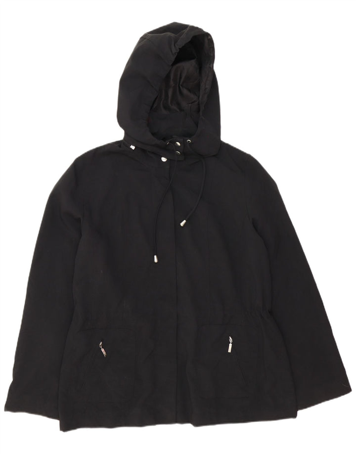 Marks & Spencer Veste coupe-vent à capuche pour femme UK 16 Large Noir