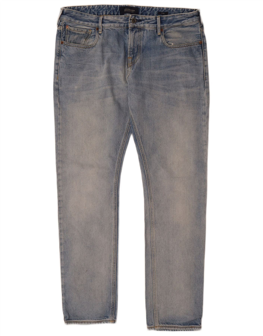 SCOTCH & SODA Jean Droit Homme W34 L32 Bleu Coton