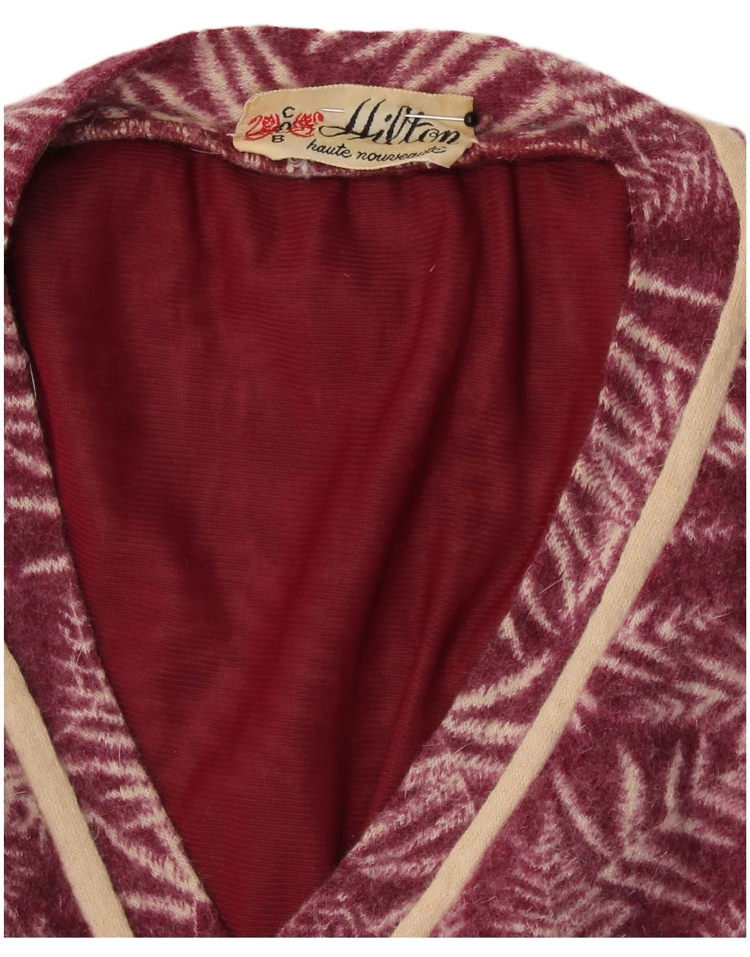 Hilton Ensemble 2 pièces pour femme UK 10 Petit motif floral bordeaux