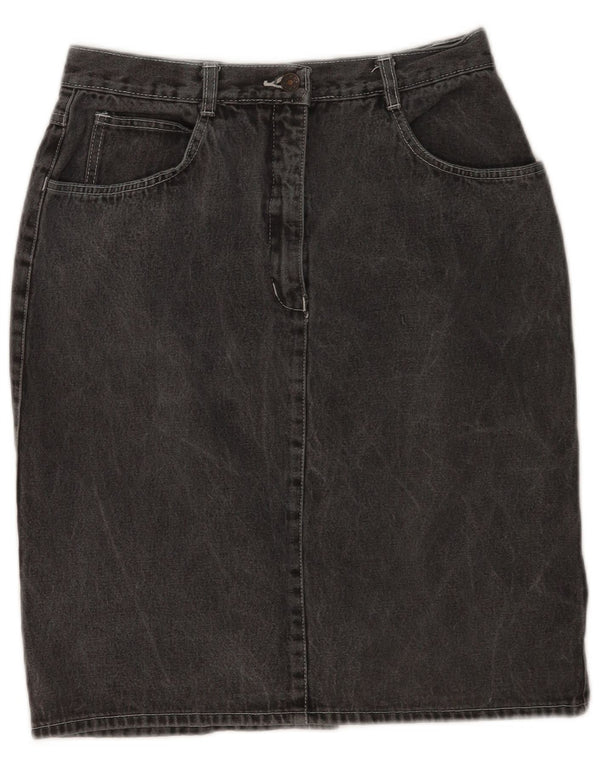 jupe en denim femme vintage IT 42 Moyen W28 Coton Gris