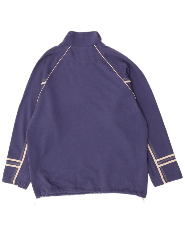 Lotto Pull col zippé pour homme UK 42/44 XL Bleu Coton