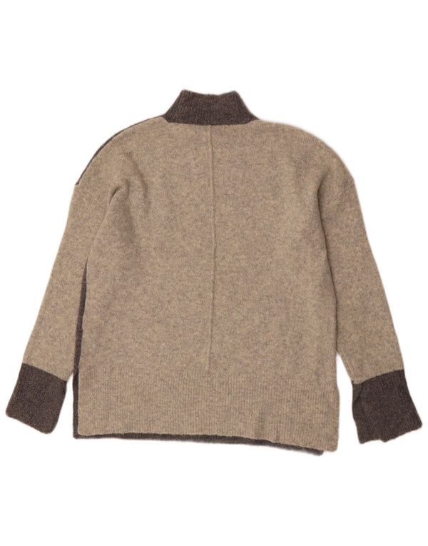 Marks & Spencer Pull col roulé pour femme Gris moyen UK 14