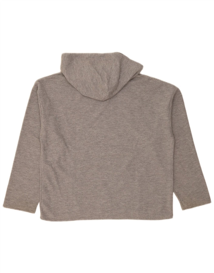 Zara Femme Trafaluc Pull à capuche surdimensionné UK 14 Gris moyen Polyester