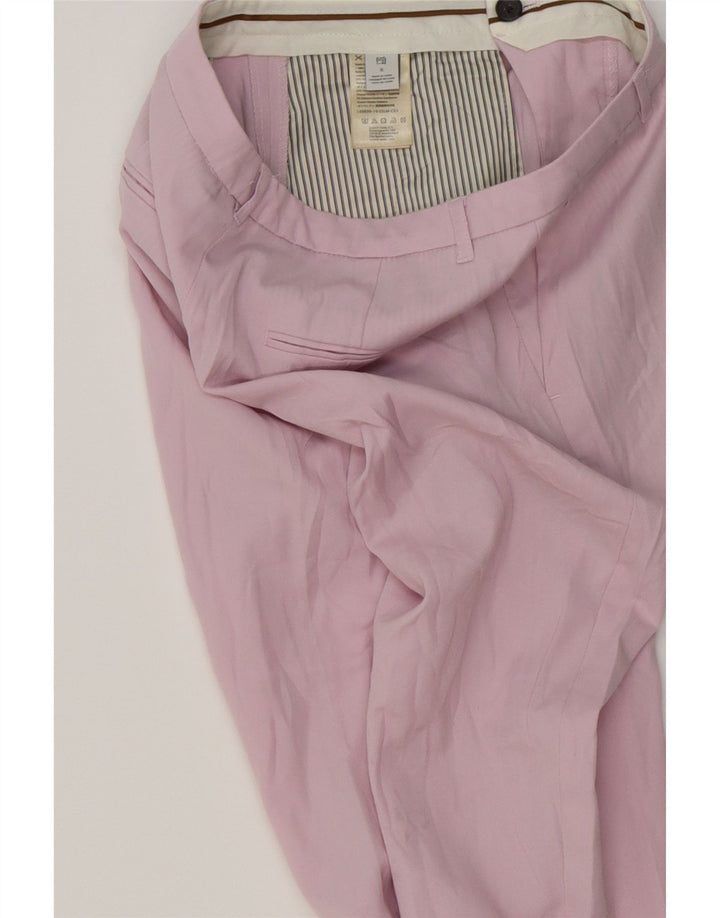 SCOTCH & SODA Womens Slim Chino Trousers Small W30 L28 Pink Polyester Vintage Scotch & Soda and Second-Hand Scotch & Soda from Messina Hembry 